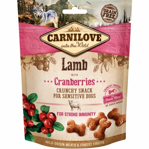Carnilove Crunchy Snack Lam& Tranebær Sunne Godbiter 200g