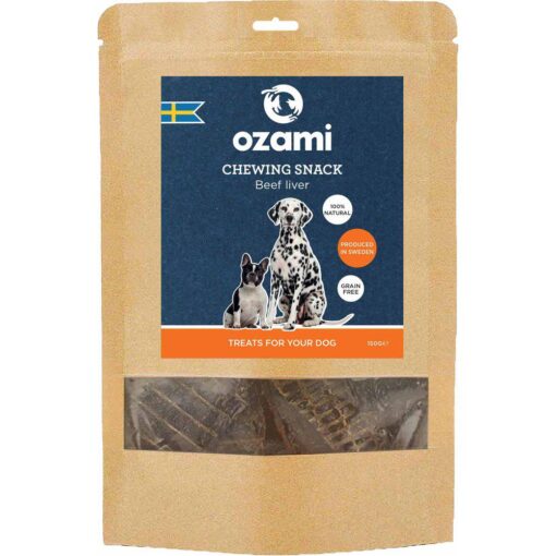 Ozami Premium Beef Liver Hundesnacks Storfe 150g 