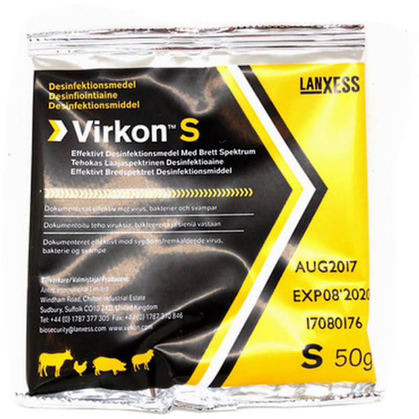 Virkon S 50g Desinfeksjonsmiddel..