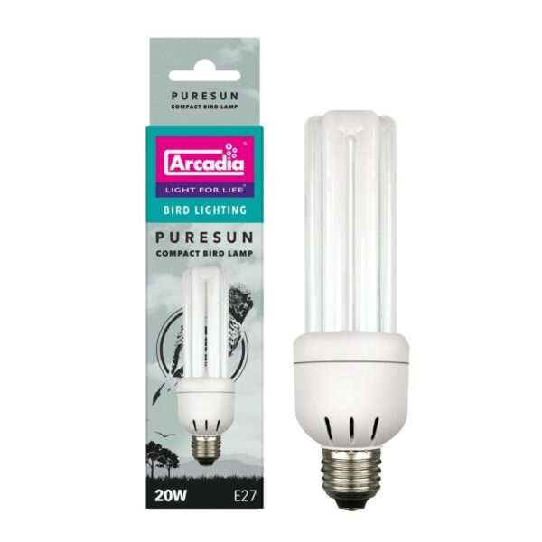 Uv-lampe fugl arcadia 20w uva-uvb