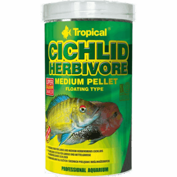 Tropical Cichlid Herbivore Medium Pellet