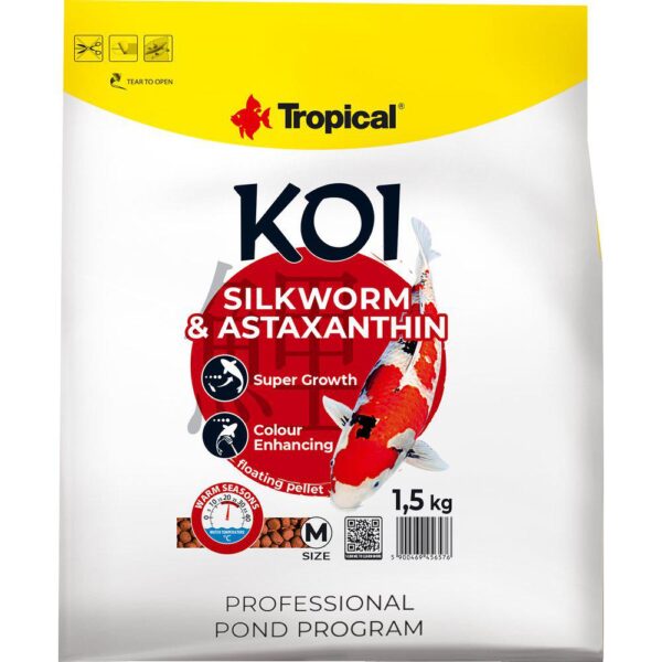 Tropical KOI Silkwarm & Astaxanthin Size M