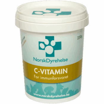 Norsk Dyrehelse C-Vitamin Kosttilskudd Hund & Katt 250 gr