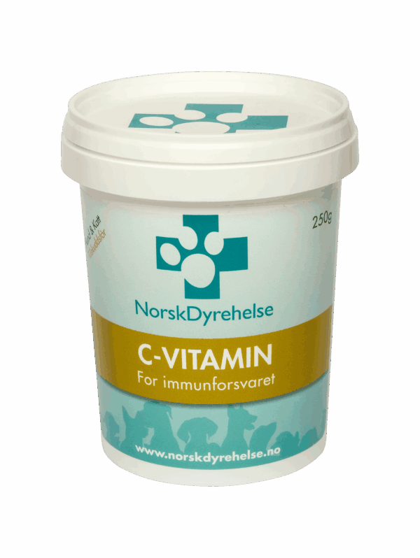 Norsk Dyrehelse C-Vitamin Kosttilskudd Hund & Katt 250 gr