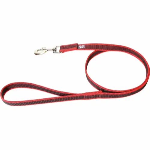 Julius K9 Gummiert Kobbel Rød, 20mm bredde med håndtak