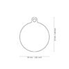 Myfamily hjerte i Shine Circle ID tag