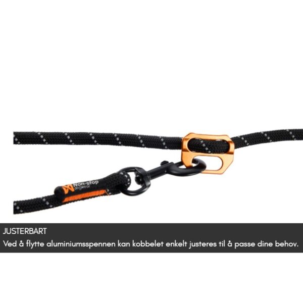 Non-Stop Dogwear Rock Adjustable Leash - Multifunksjonelt Rundt Hundekobbel