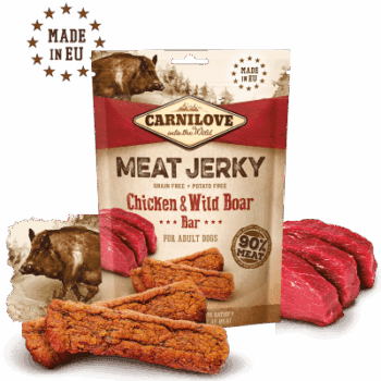 Carnilove Meat Jerky Bar Hundesnacks Kylling & Villsvin