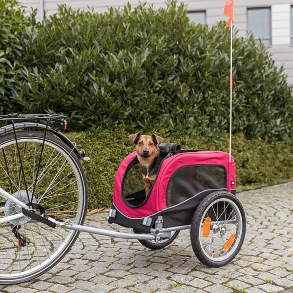 Trixie Sykkelvogn for hund (rød)