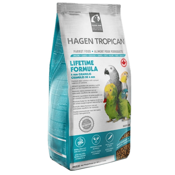 Tropican fullfôrpellets papegøyer, Lifetime formula