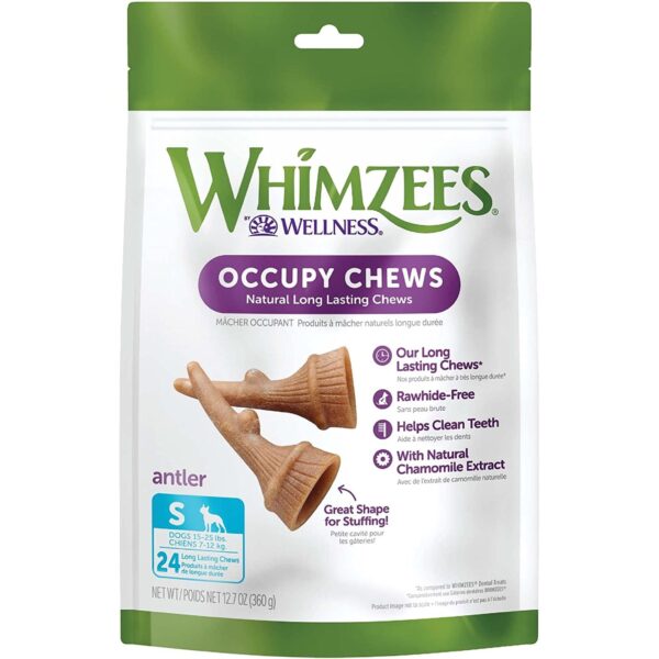 Whimzees Occupy Antler Dental Vegetar Tygg i pose