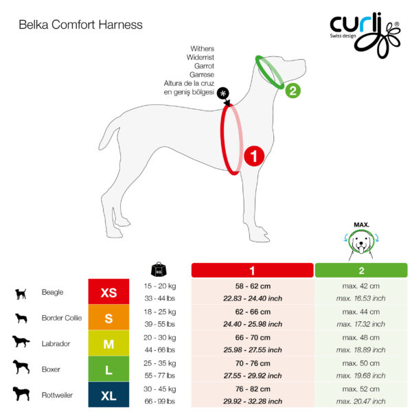 Curli Belka Comfort Harness Hundesele Brun (5 størrelser)