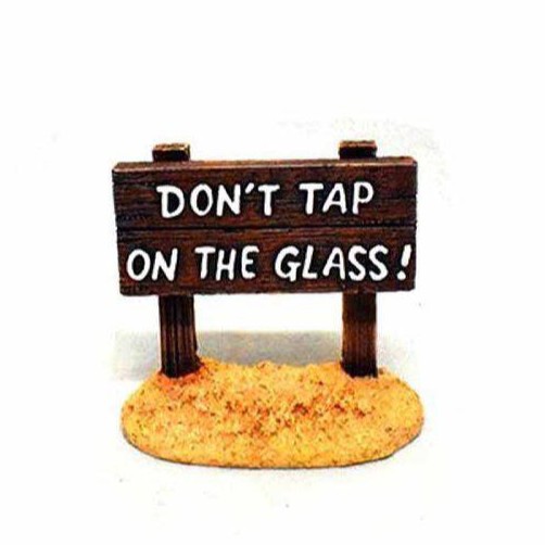 Don't Tap On The Glass Skilt