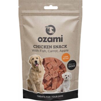 Ozami Hundegodbiter med Kylling, Fisk, Gulrot og eple 100gr