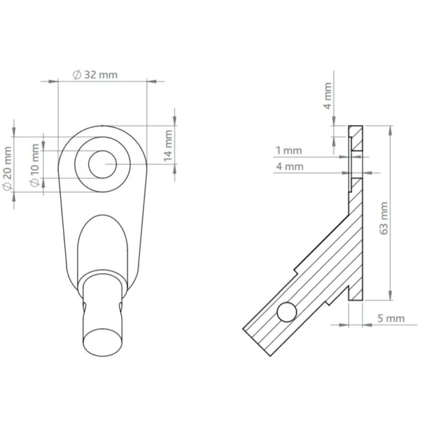 Trixie Trailer Hitch Sykkelfeste til Trixie Sykkelvogn for hund