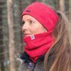 Canelana Hals Merinoull m/fleecefôr RANA Potemønster